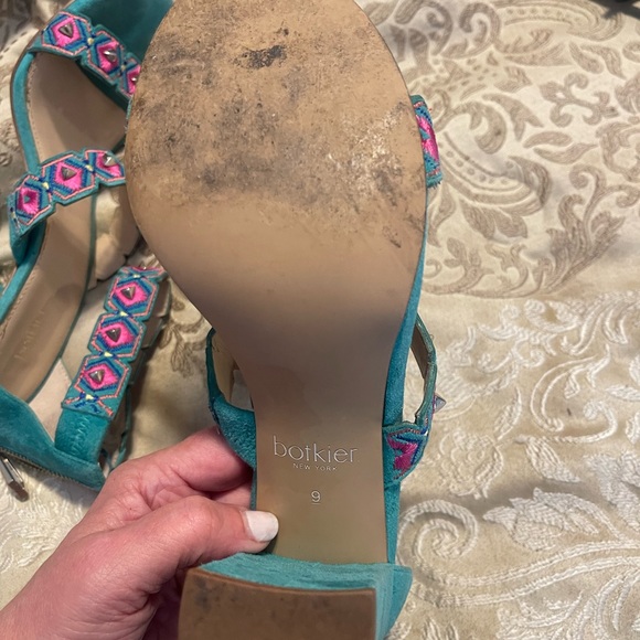 Size 9 botkier teal high heels used - Picture 7 of 8
